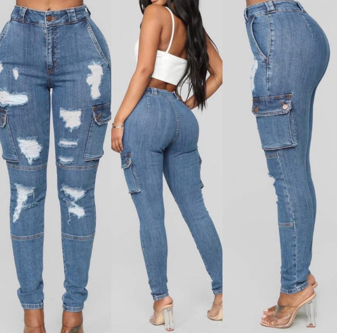 Distressed Jeans - Foxy And Beautiful