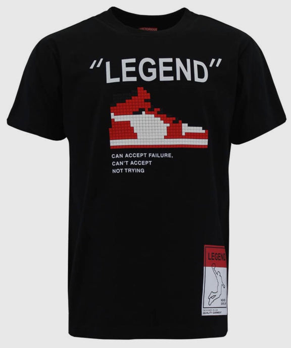 Legend Pixel T-Shirt - Black - Foxy And Beautiful