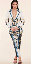 Nautical Print Pant Suit - Foxy And Beautiful