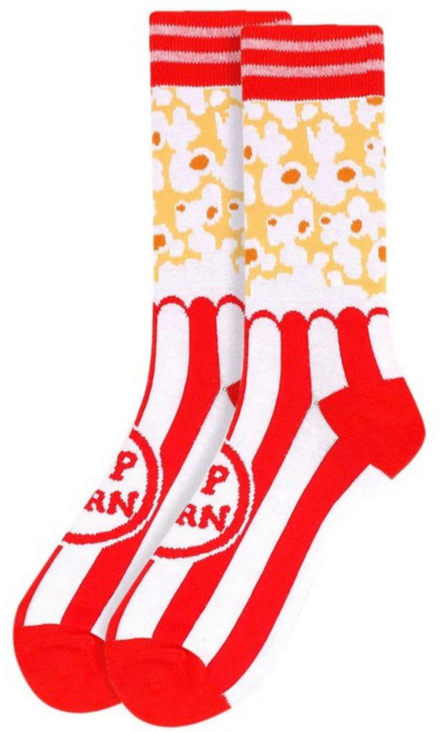 Men Popcorn Novelty Socks - Foxy And Beautiful
