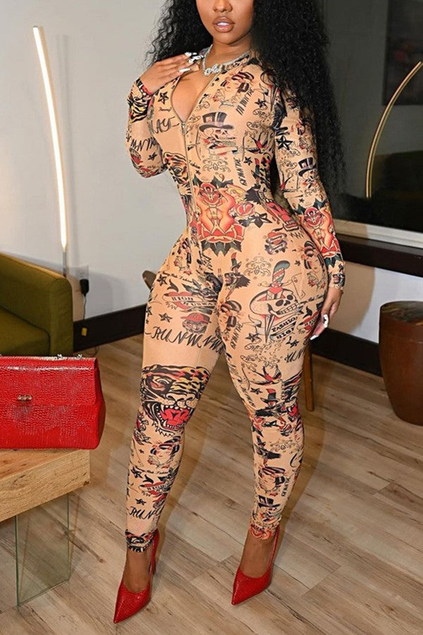 Tatted Bae Jumpsuit - Foxy And Beautiful