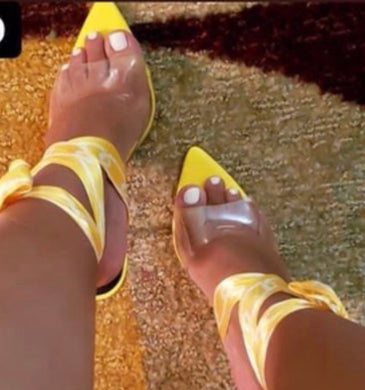 Chain Me Yellow Heels - Foxy And Beautiful