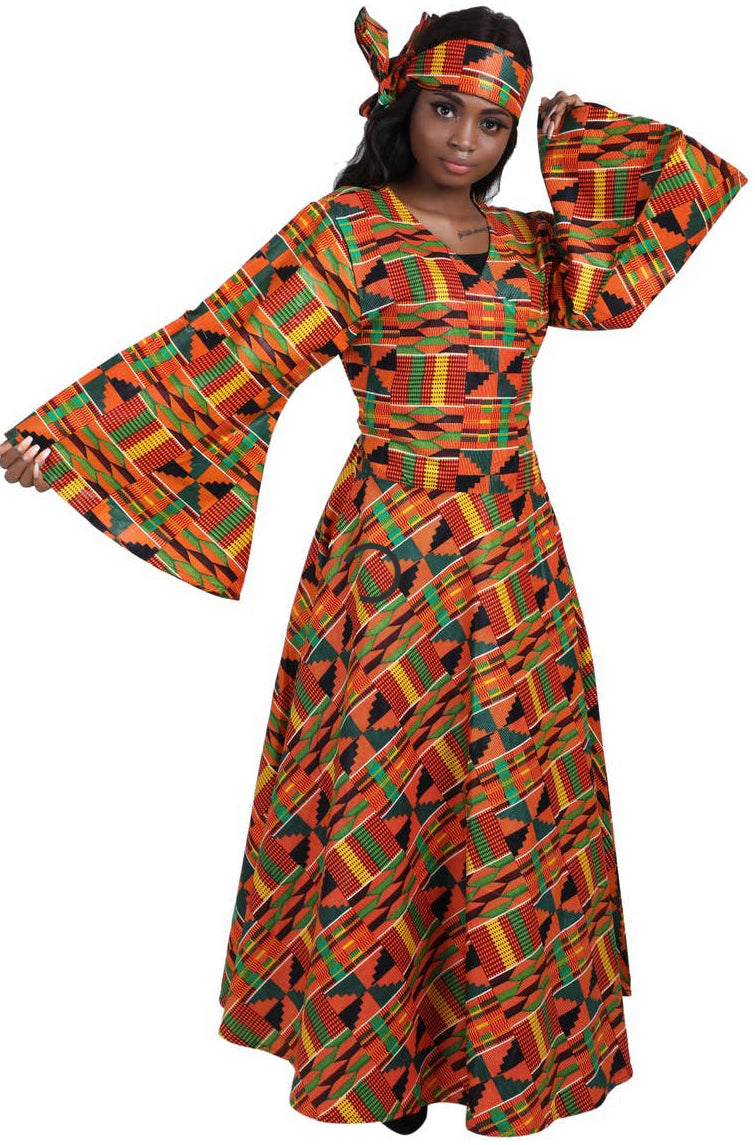African Print Wrap Dress - Foxy And Beautiful