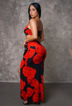 Red Roses Maxi Dress - Foxy And Beautiful